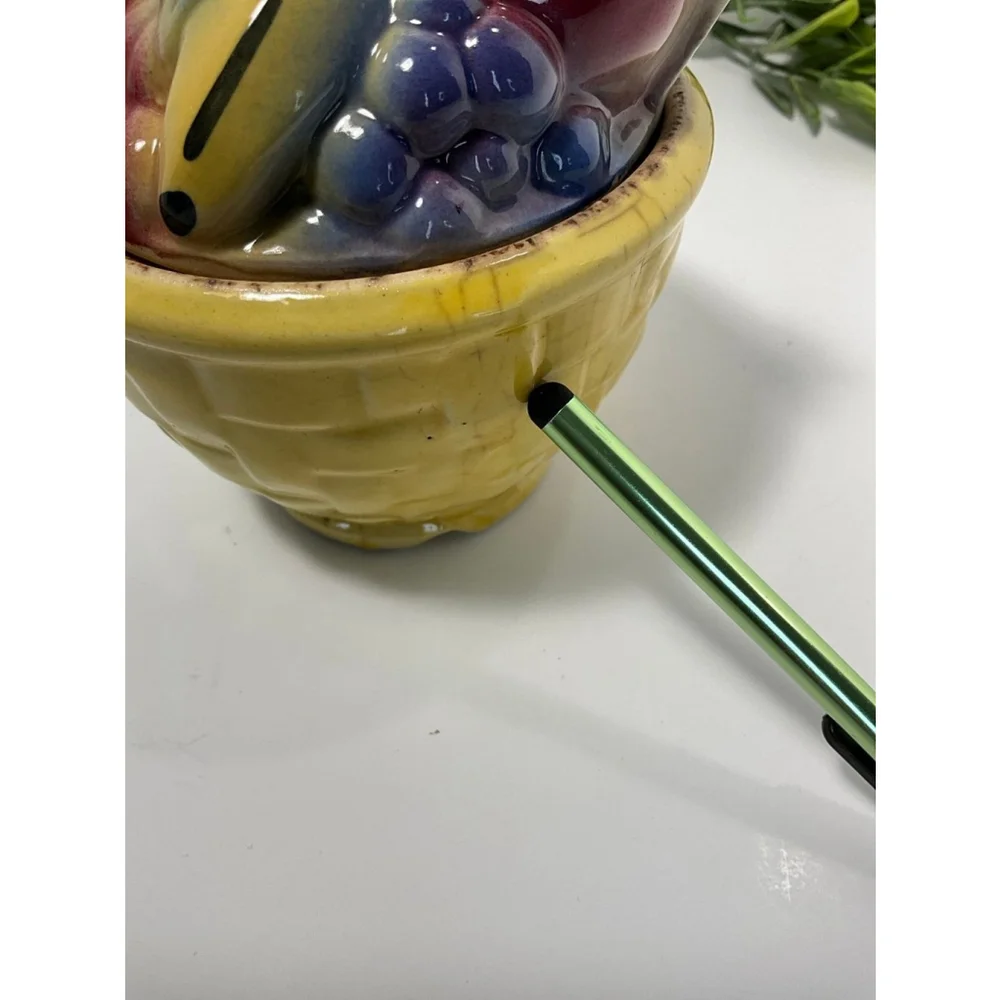 Vintage Shawnee Fruit Basket Sugar Bowl
